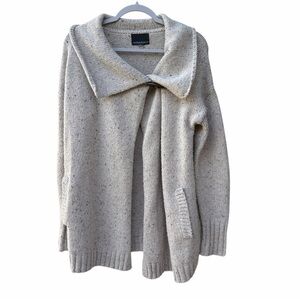 Cynthia Rowley Multicolor Wool Chunky Knit  Collar Wrap Toggle Button WM SZ L